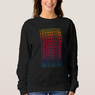 Sudadera Retro Usa Colorful City Nostalgic Lexington