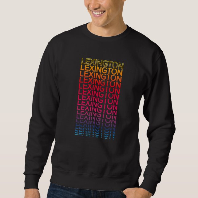 Sudadera Retro Usa Colorful City Nostalgic Lexington (Anverso)