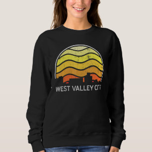 Sudadera Retro Utah West Valley City Visitantes Horizonte V