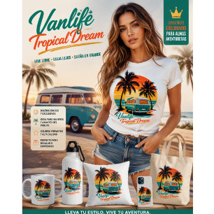 Sudadera Retro Vanlife Tropical Sunset