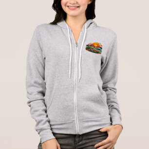 Sudadera Retro Vanlife Tropical Sunset