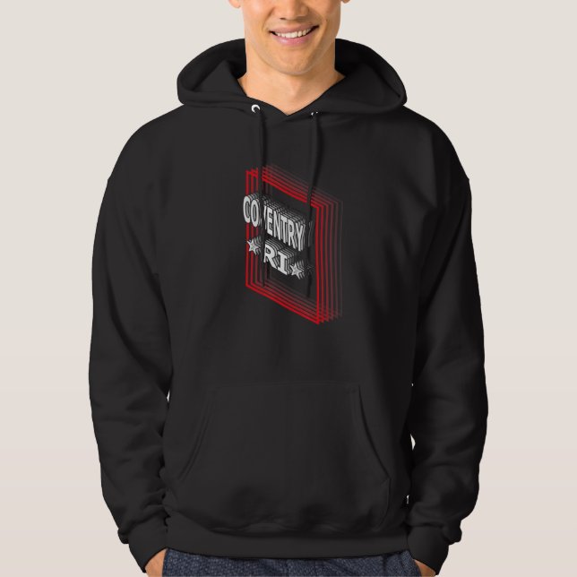 Sudadera Retro Vaporwave Coventry Rhode Island RI (Anverso)
