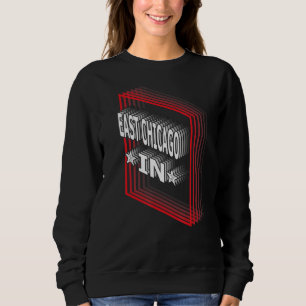 Sudadera Retro Vaporwave East Chicago Indiana IN