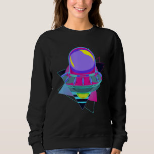 Sudadera Retro Vaporwave OVNI 90s Ciencia Ficción Extraterr
