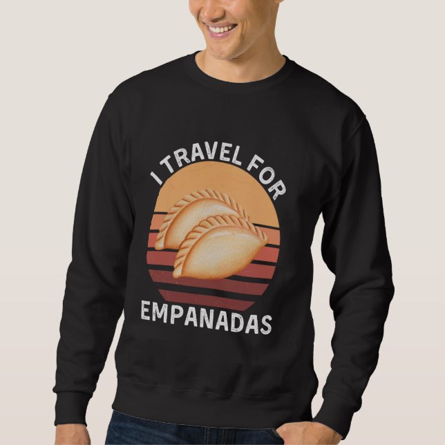 Sudadera Retro Viajo Para Empanadas Vintage Empanadas Foo (Anverso)
