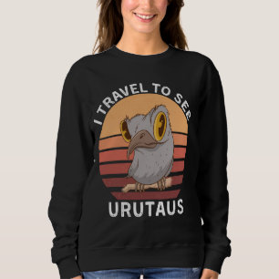 Sudadera Retro Viajo Para Ver Urutaus Vintage Urutaus Anim