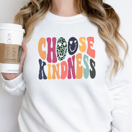 Sudadera Retro Vibes Sweatshirt Choose Kindness Vintage