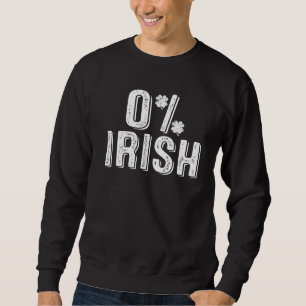 Sudadera Retro Vintage 0 Irlandés Funny Saint Patrick's Day