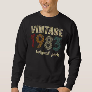 Sudadera Retro Vintage 1983 Piezas Originales 41 Años Coo