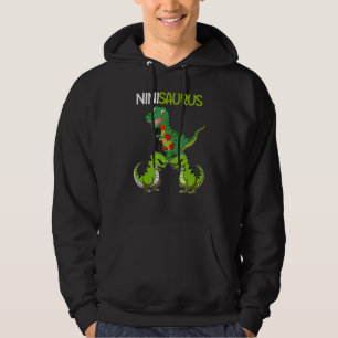 Sudadera Retro Vintage 2 niños Dinosaurio Ninisaurus