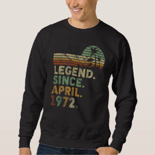 Sudadera Retro Vintage 50 Años Abril Nacido Leyenda desde 1