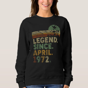 Sudadera Retro Vintage 50 Años Abril Nacido Leyenda desde 1
