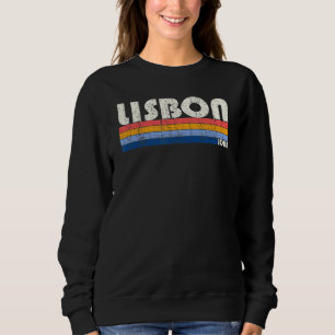 Sudadera Retro Vintage 70 Estilo Lisboa Iowa de los 80