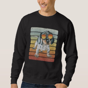 Sudadera Retro Vintage Black Tan Dachshund Puppy Mom