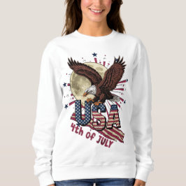 SUDADERA RETRO VINTAGE BOLD EAGLE USA 4 DE JULIO