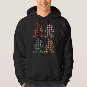 Sudadera Retro Vintage Buffalo Plaid Bigfoot Sasquatch Chri