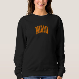 Sudadera Retro Vintage Ciudad de Miami EE. UU. Americano