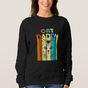 Sudadera Retro Vintage Daddy Cat Padre