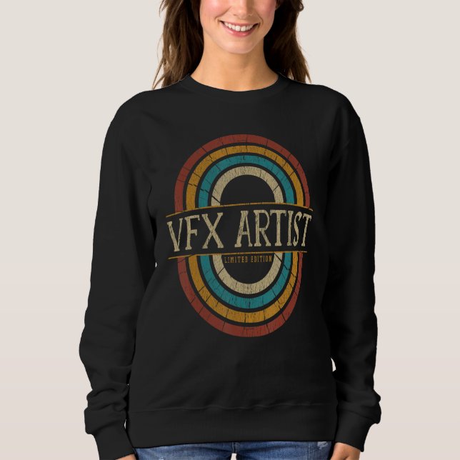Sudadera Retro Vintage de artista Vfx (Anverso)