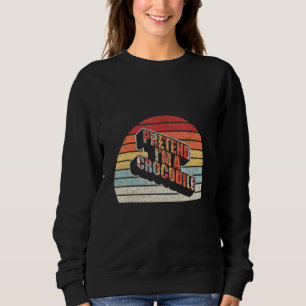 Sudadera Retro Vintage Easy Pretende que soy un disfraz de 