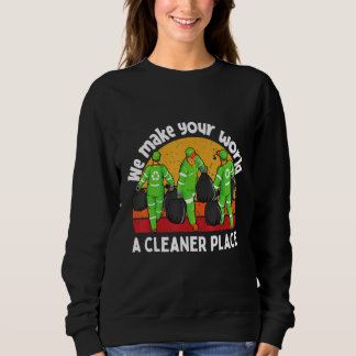 Sudadera Retro Vintage Garbage Sanitation Workers