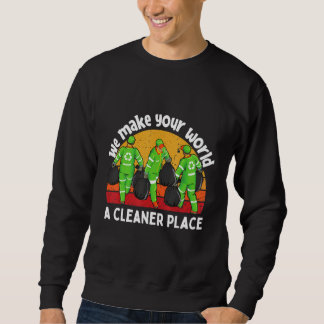 Sudadera Retro Vintage Garbage Sanitation Workers