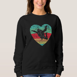 Sudadera Retro Vintage Grunge Heart Skydiving Jumping Men W