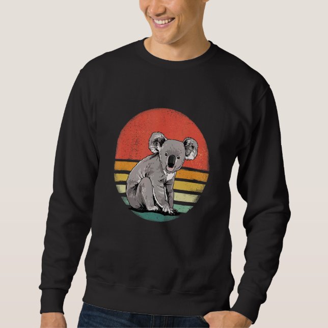 Sudadera Retro Vintage Koala Bear Australia Animal Zookeepe (Anverso)