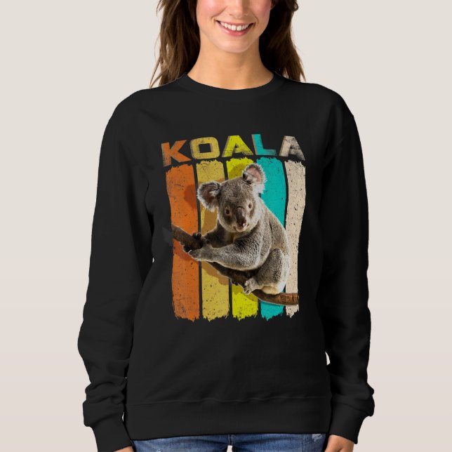Sudadera Retro Vintage Koala Koala Bear (Anverso)