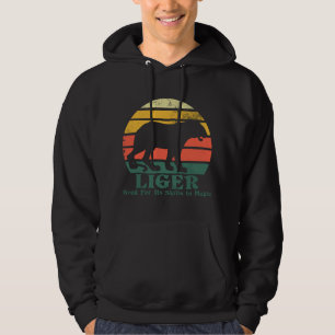 Sudadera Retro Vintage Liger Tigre León Magia Bestia Gráfic