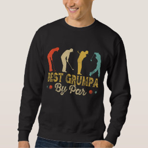Sudadera Retro Vintage Mejor Grumpa De Par Men Golfing Golf