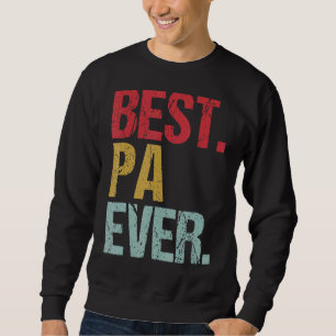 Sudadera Retro Vintage Mejor Pa Nunca Nuevo Papa Life Padre