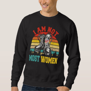 Sudadera Retro Vintage No soy la mayoría de las mujeres Gua