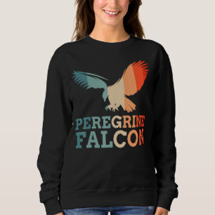 Sudadera Retro Vintage Peregrine Falcon Bird Silhouette Sun