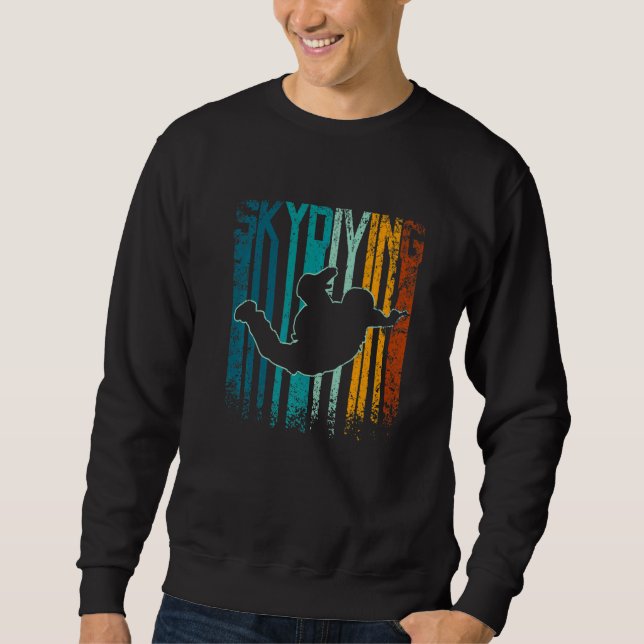 Sudadera Retro Vintage skydiving (Anverso)
