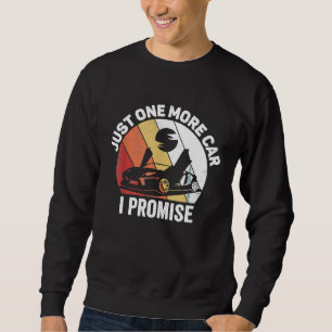 Sudadera Retro Vintage Solo Un Coche Más Lo Prometo Mecánic