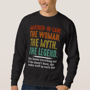 Sudadera Retro Vintage Suegra La Mujer El Mito La