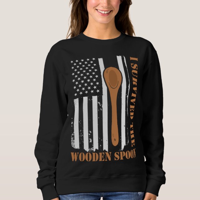 Sudadera Retro Vintage Wooden Spoon Survivor  6 (Anverso)