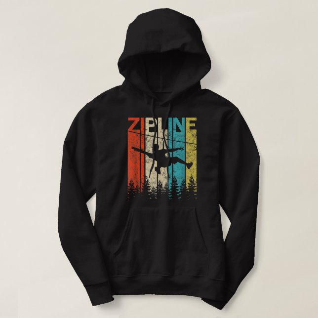 Sudadera Retro Vintage Zipline Graphic GS20 (Diseño del anverso)