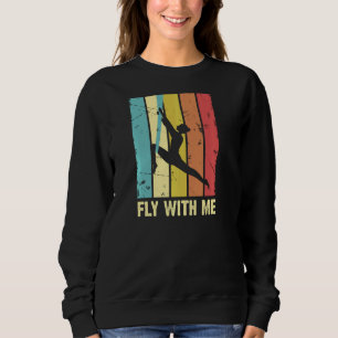 Sudadera Retro Volar Conmigo Seda Aérea Acrobat Aerialista 