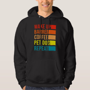 Sudadera Retro Wake Up Barre Café Perro Ballet Yoga Gym Fit