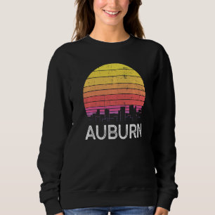 Sudadera Retro Washington Auburn Silueta Urbana Edificios A