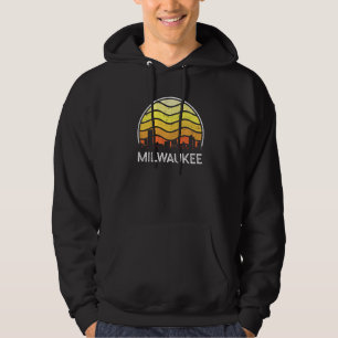 Sudadera Retro Wisconsin Milwaukee Visitors Skyline Vintage