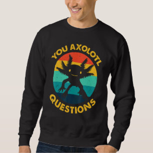 Sudadera Retro You Axolotl cuestiona a los niños Jóvenes Cu