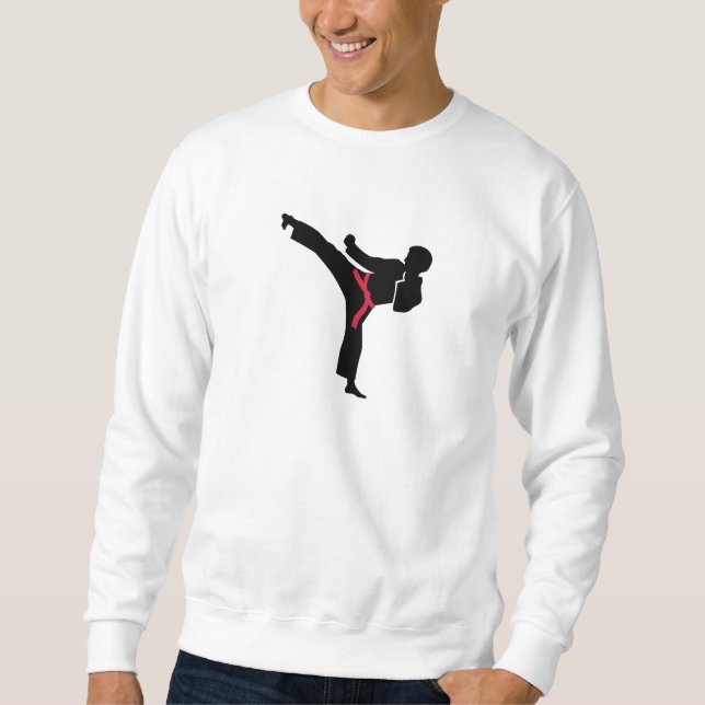 Sudadera Retroceso del karate de los artes marciales (Anverso)