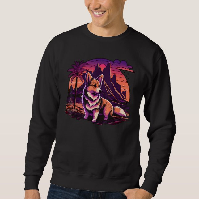 Sudadera Retrowave Antiguo Synthwave 80s Vaporwave Galés Co (Anverso)