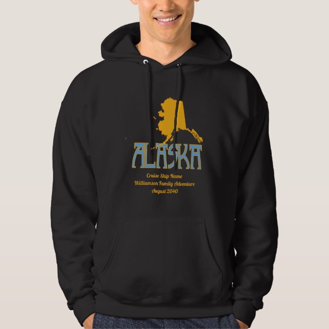 Sudadera Reunión de la familia de cruceros Alaska (Anverso)