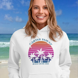 Sudadera Reunión de la familia personalizado Beach Palm Tre