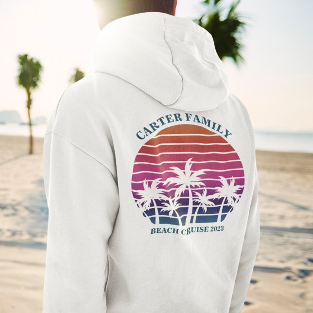 Sudadera Reunión de la familia personalizado Beach Palm Tre (Subido por el creador)