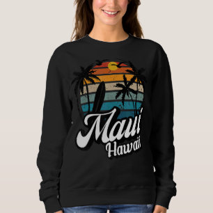 Sudadera Reunión de Surf Maui Hawaii Vacay Retro Bea